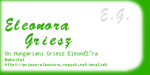 eleonora griesz business card